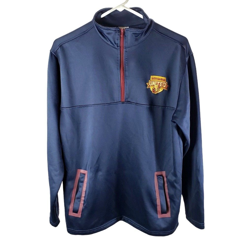 Cleveland Cavaliers Quarter Zip Member Shirt Size Small Blue Wine & Gold United